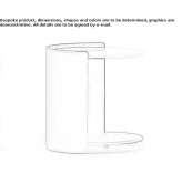Round marble coffee table on wheels Vesseaux