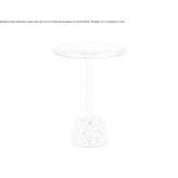 Round glass high side table Glotovka