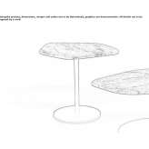 Coffee table with a pentagonal marble top Perkam