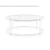 Low, round, ceramic coffee table Umkirch
