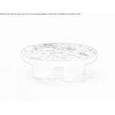 Nero Marquina round marble coffee table Farnay