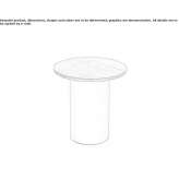 Round side table made of wooden veneer Nortorf