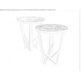 Round coffee table Evje