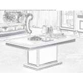 Rectangular coffee table for the living room Akron