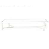 Low rectangular ceramic coffee table Bining