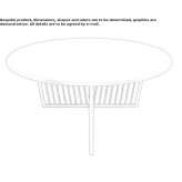 Round coffee table in lacquered wood with a steel base Rousson