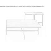 Rectangular coffee table made of MDF Forau