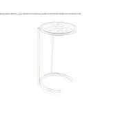 Round side table made of ceramics Umkirch