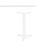 Round marble coffee table for the living room Pontevel