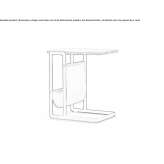 Marble coffee table with integrated magazine rack Krizanov