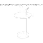 Low metal side table Loomis