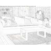 Low rectangular concrete coffee table Masera