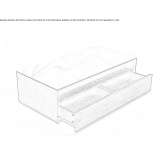 Modular Carrara marble coffee table with storage space Sorga