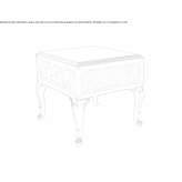 Square wooden coffee table for the living room Capoluca