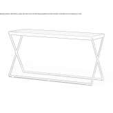 Rectangular ash high side table Ahuiran