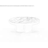 Nero Marquina round marble coffee table Farnay