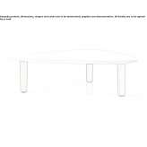 Low triangular coffee table made of MDF Jalance