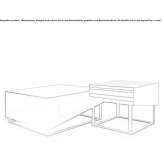 Coffee table with a marble or Corian top Suvereto