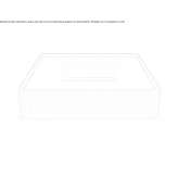 Low square coffee table made of walnut wood and lacquered top Pornic