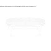 Low oval walnut coffee table Annaburg