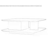 Rectangular MDF coffee table with integrated magazine rack Wacol