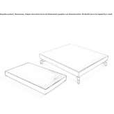 Low coffee table in tanned leather Chodziez