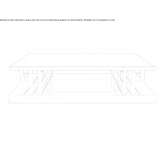 Low multi-layer coffee table made of wood Chelles