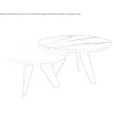 Silestone® round coffee table Soini