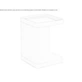 Kwadratowy drewniany stolik kawowy Locumba