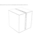 Square coffee table made of mirror glass Acalco