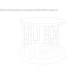 Multi-layer wooden coffee table Chelles