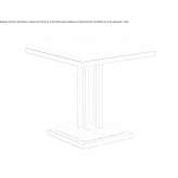 Square brass coffee table Diesdorf