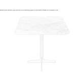 Rectangular marble coffee table Levate