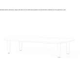 Low rectangular coffee table made of MDF Jalance
