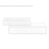 Low rectangular coffee table made of wooden veneer with storage space Trejos
