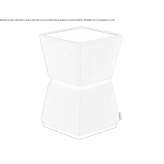 Square fabric coffee table Teano