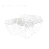 Low aluminum coffee table for the living room Montalto