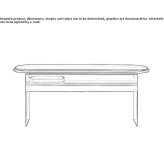 Wood and glass console Choconta