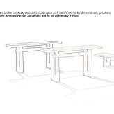 Rectangular wooden console table Beckley