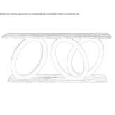 Marble console table Chaska