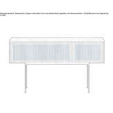 Rectangular wooden console table Thalgau