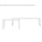 Rectangular console table Buscoldo