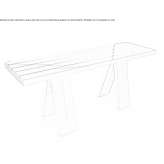 Brass console table Molln