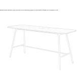 Rectangular marble console table Burriana