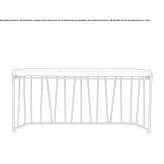 Rectangular wooden console table Orsay
