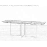Rectangular marble console table Lierneux
