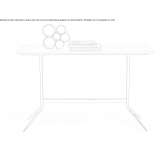Rectangular marble console table in a modern style Cuyamel