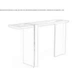 Rectangular console table Zalesie