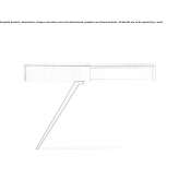 Rectangular marble console table with drawers Hlobyne