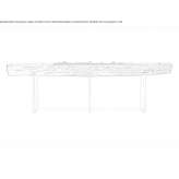 Rectangular oak console table Wrzesnia